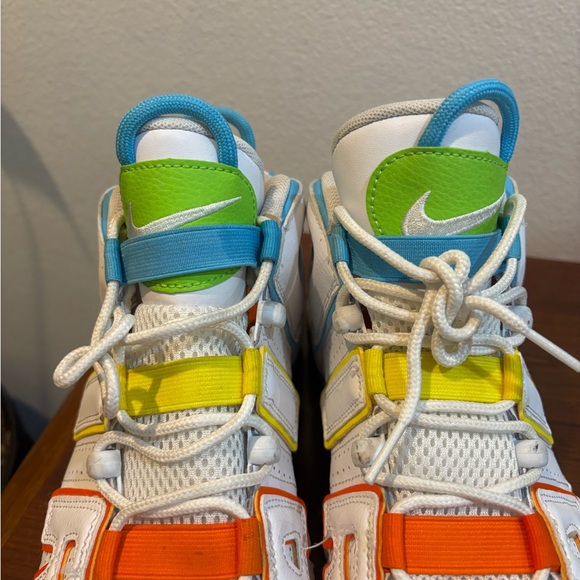 Nike Air More Uptempo GS “Multi-Color” White 6Y (Women’s 7.5) - Picture 4 of 11